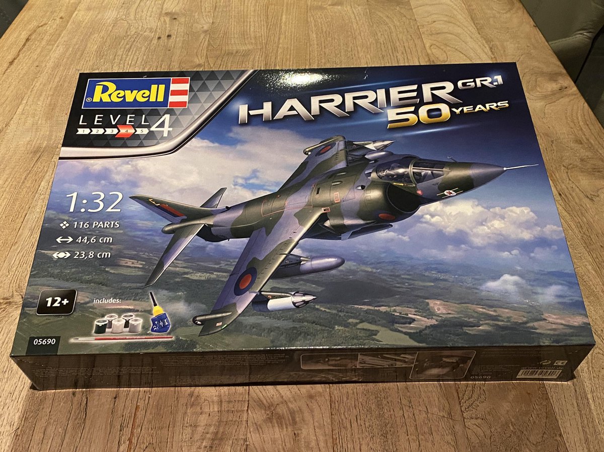   Modelvliegtuig Kwake Harrier Gr Mk. 1 45 Cm 116-delig