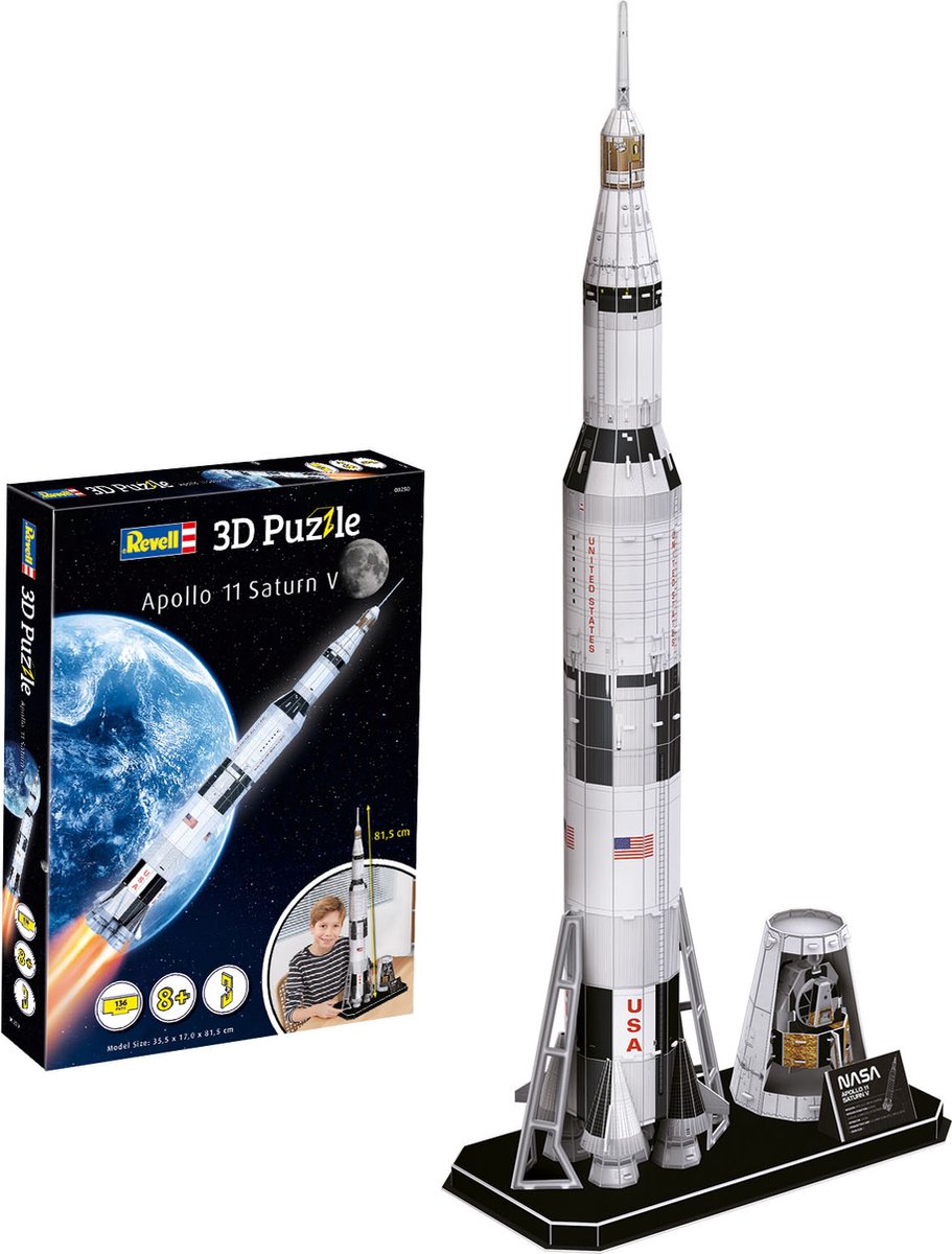   Puzzel - 00250 Apollo 11 Saturn V 3D Puzzel