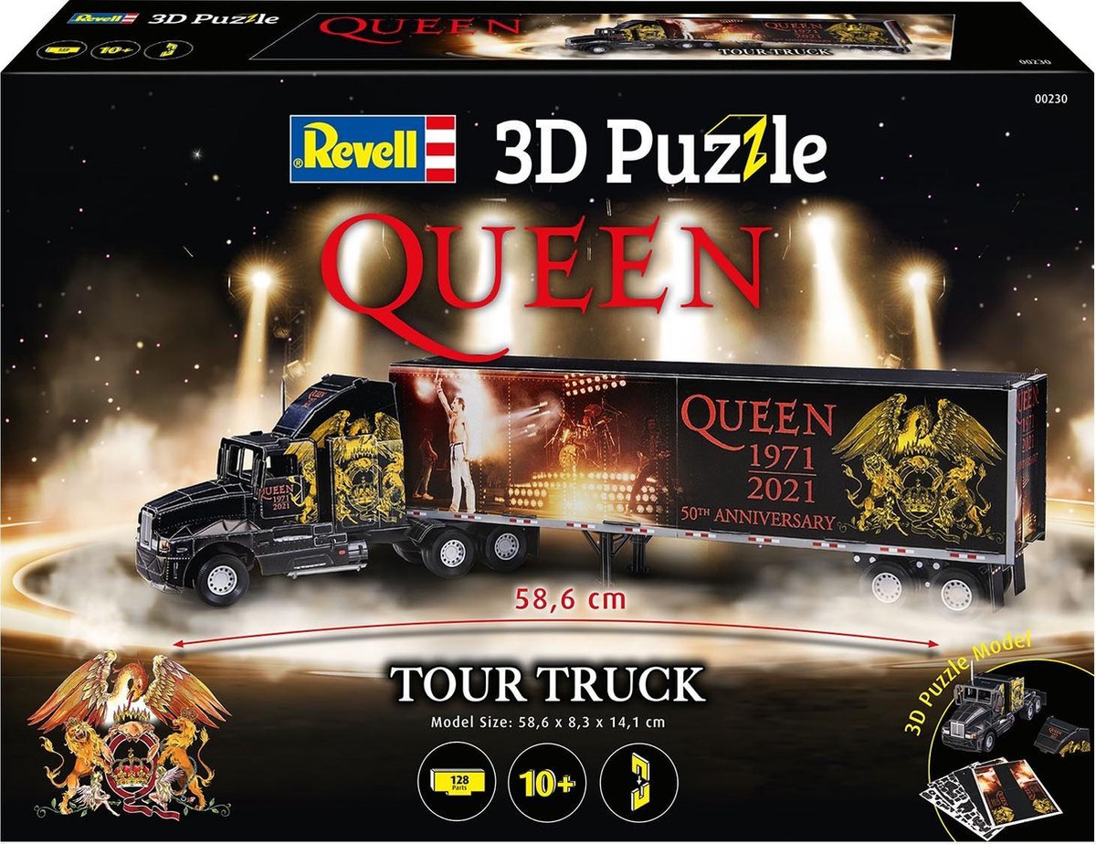   QUEEN Tour Truck 3D Puzzle - 50th Anniversary