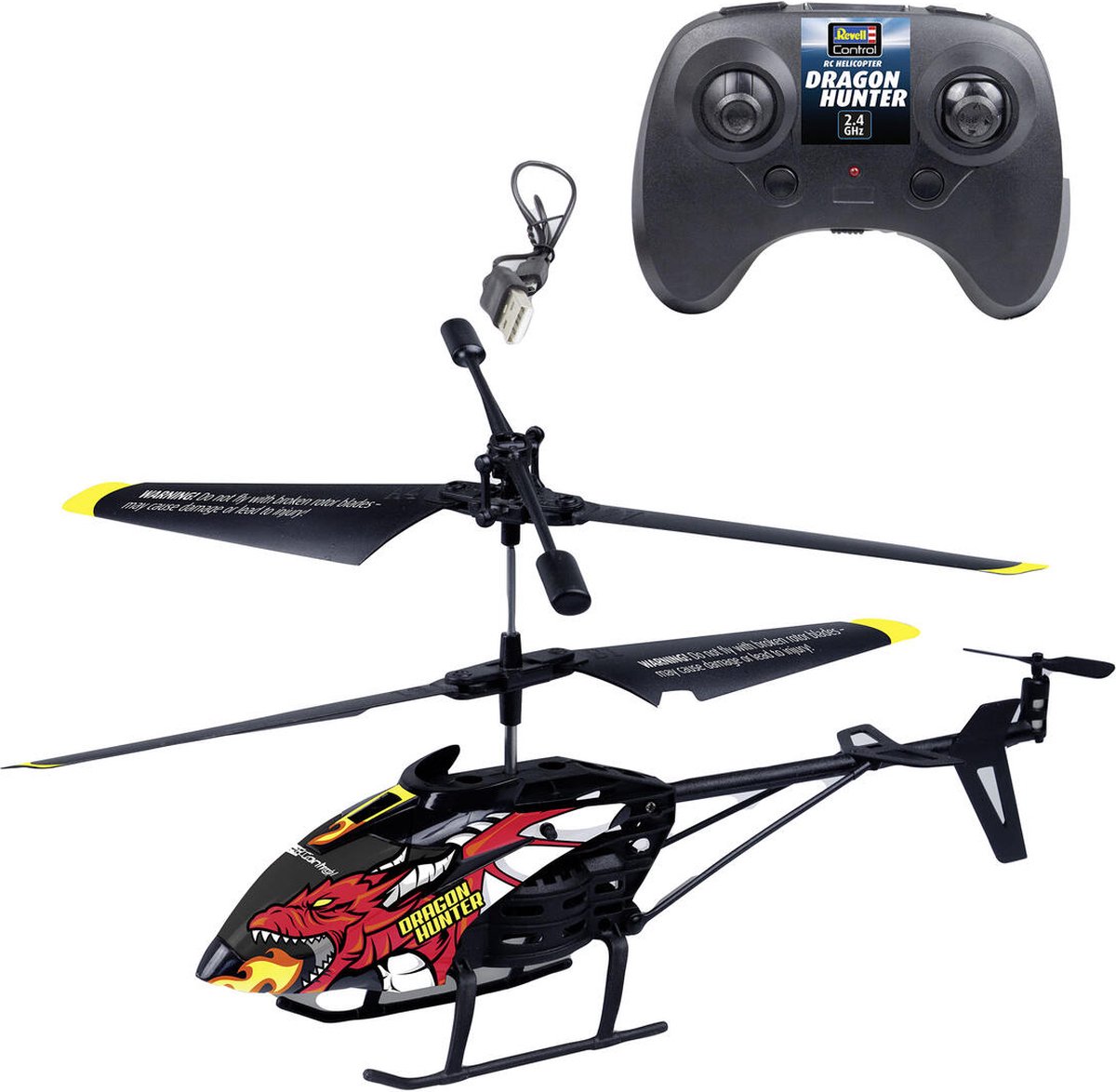   RC voertuig - 23990 RC Helikopter Hunter - Zwart - 2,4GHz RC Model Kant en Klaar -   -