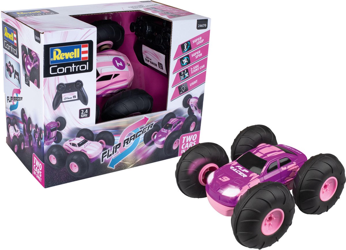   RC voertuig - 24670 RC Stunt Car - Flip Rr - Pink RC Model Kant en Klaar -   -