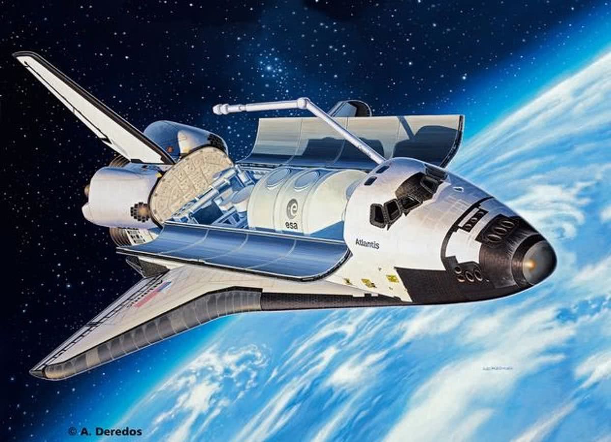   Space Shuttle Atlantis 1:144 Montagekit Ruimteveer