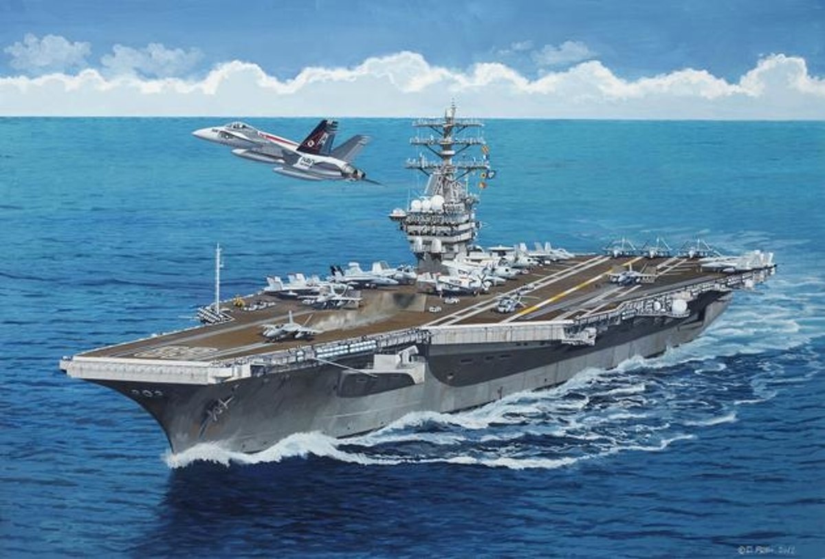 Revell U.S.S. Nimitz 1:1200 Marineschip