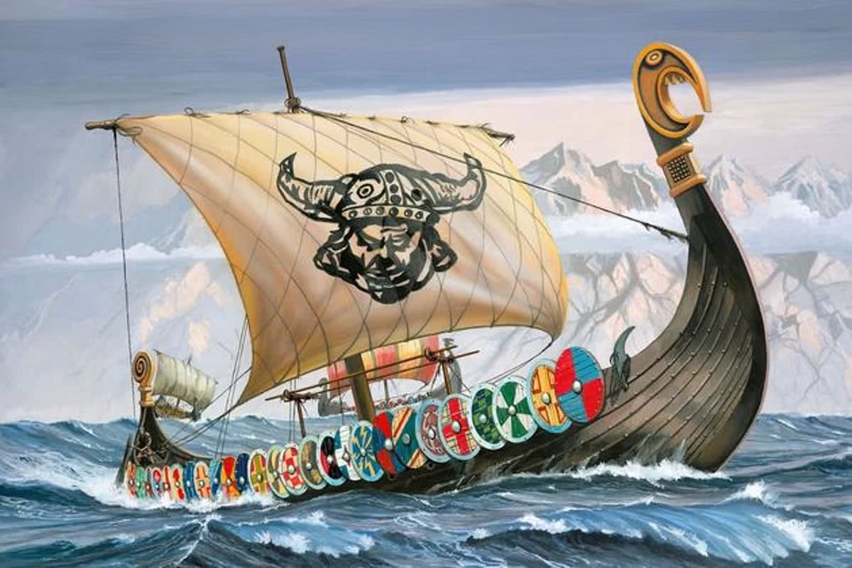   Viking Ship 1:50 Zeilschip Montagekit