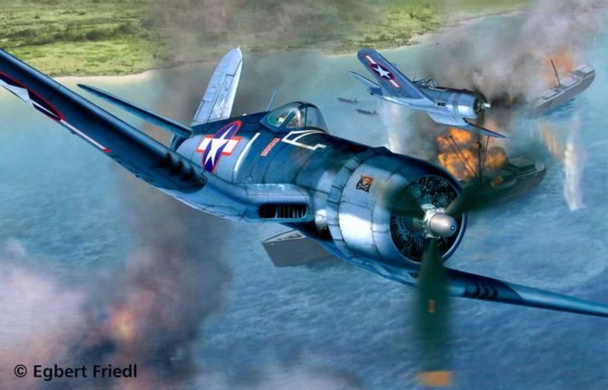   Vought F4U-1A CORSAIR 1:32 Montagekit Vliegtuig met vaste vleugels