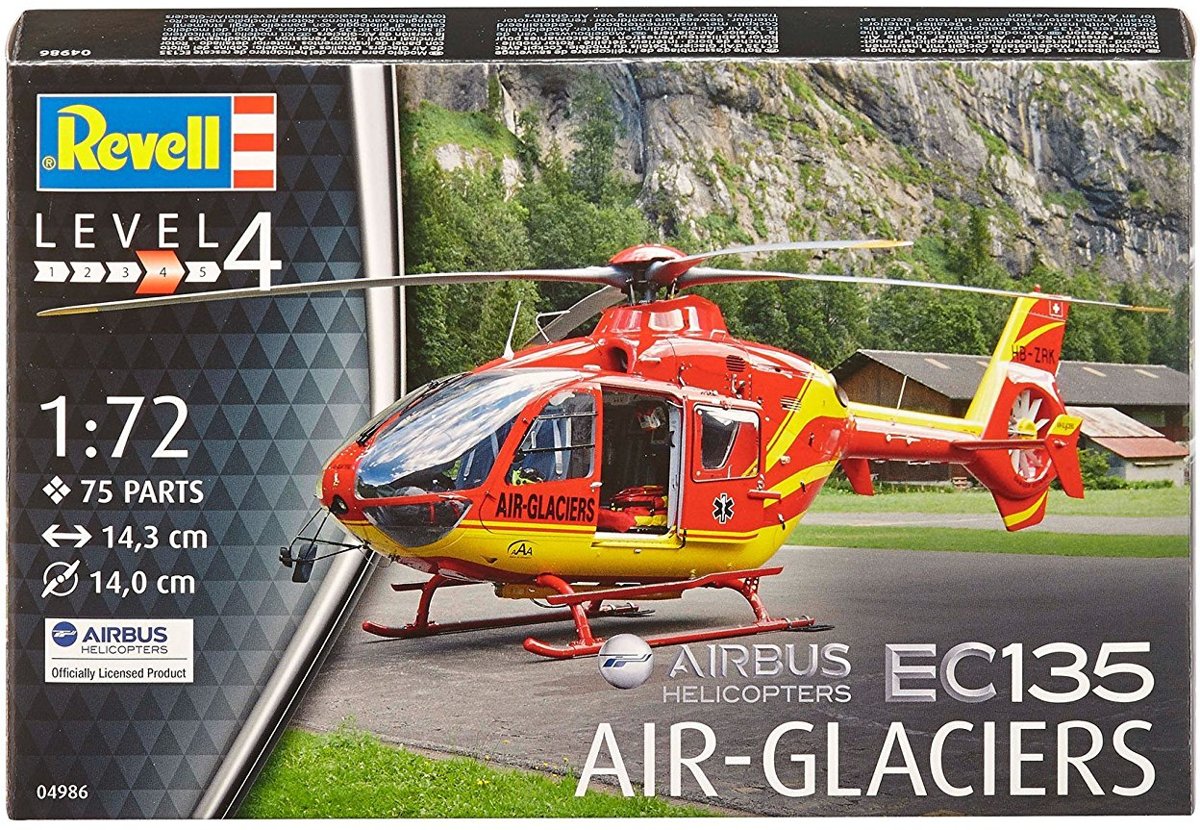   ec 135 Air-Glaciers – schaal 1:72