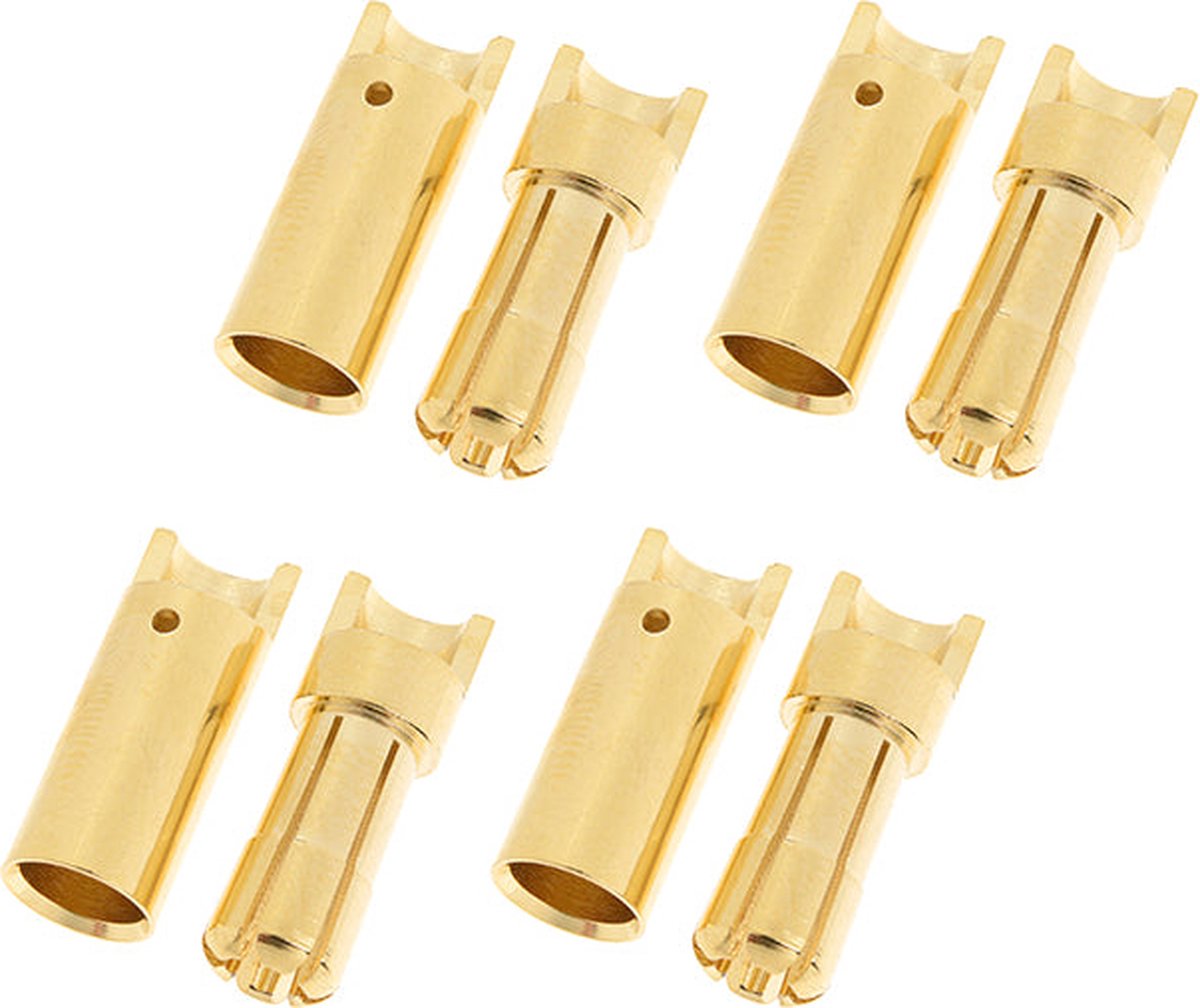 Revtec - Connector - 5.5mm - Goudcontacten - Man. + Vrouw. - 4 paar