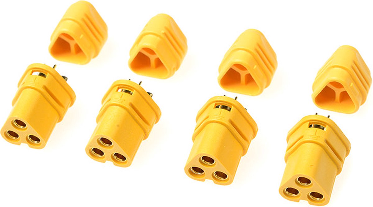 Revtec - Connector - MT-30 3-Polig - Goud contacten - Man. - 4 st