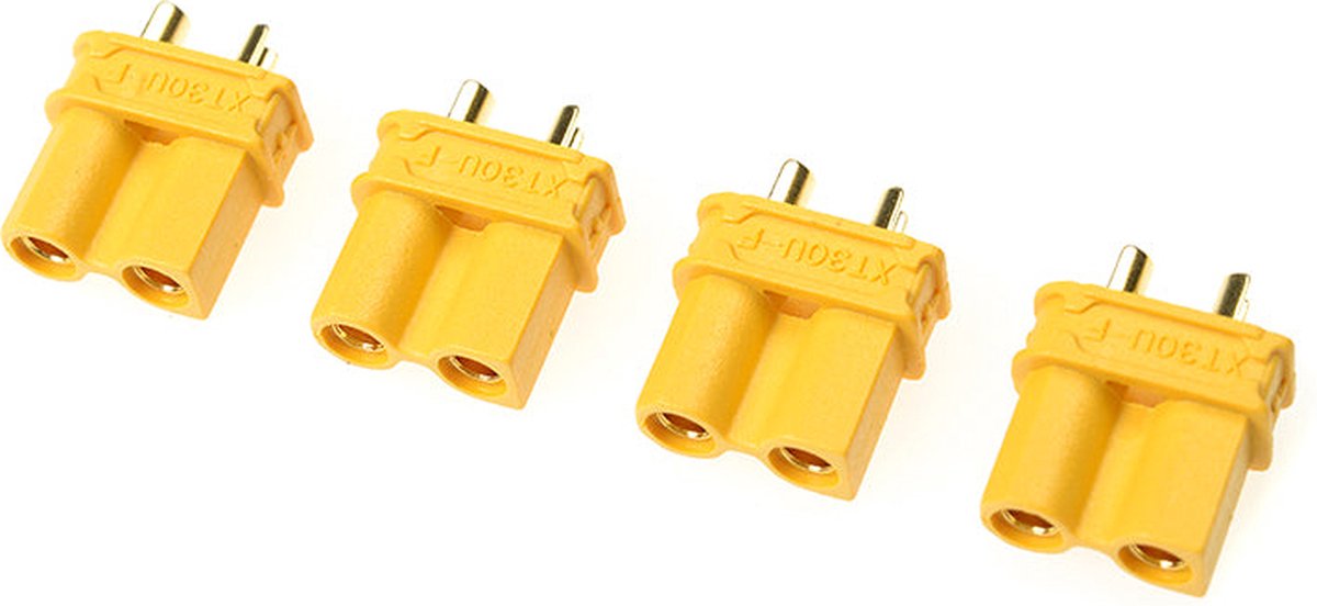 Revtec - Connector - XT-30U - Goudcontacten - Man. - 4 st