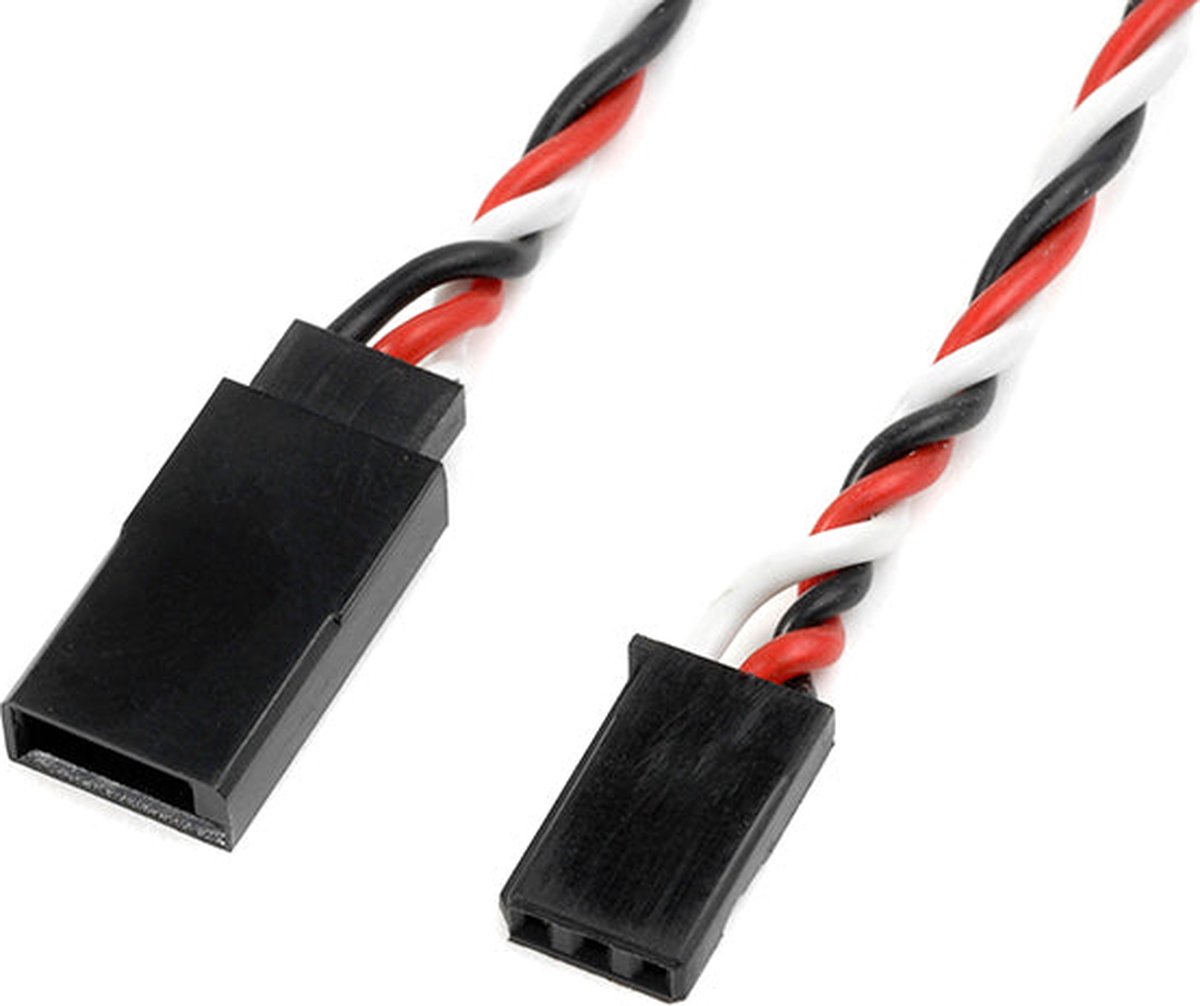 Revtec - Servo verlengkabel - Gedraaide kabel - Futaba - 22AWG / 60 Strengen - 30cm - 1 st