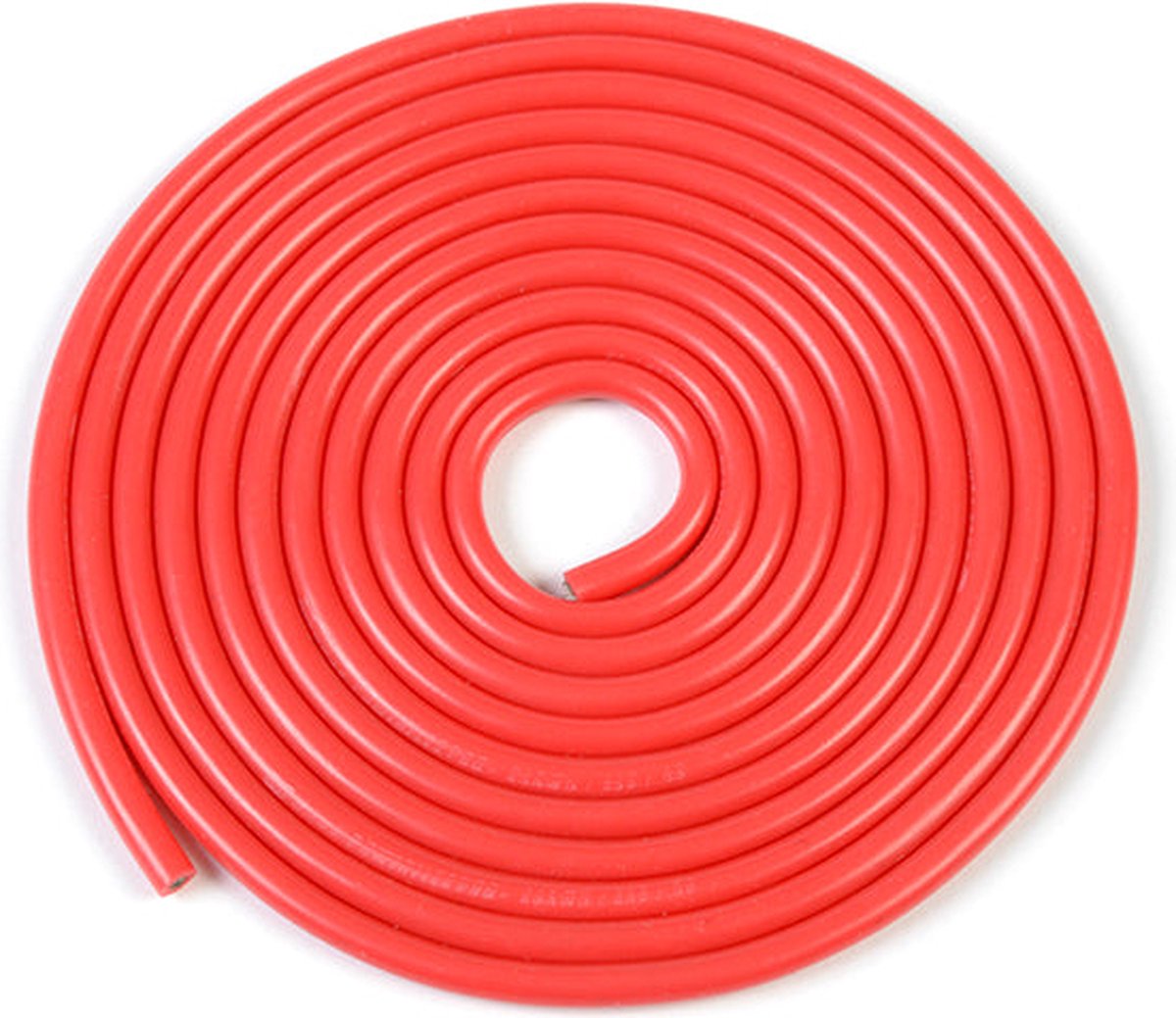 Revtec - Siliconen-kabel - Powerflex PRO+ - Rood - 20AWG - 255/0.05 Strengen - OD 1.8mm - 1m