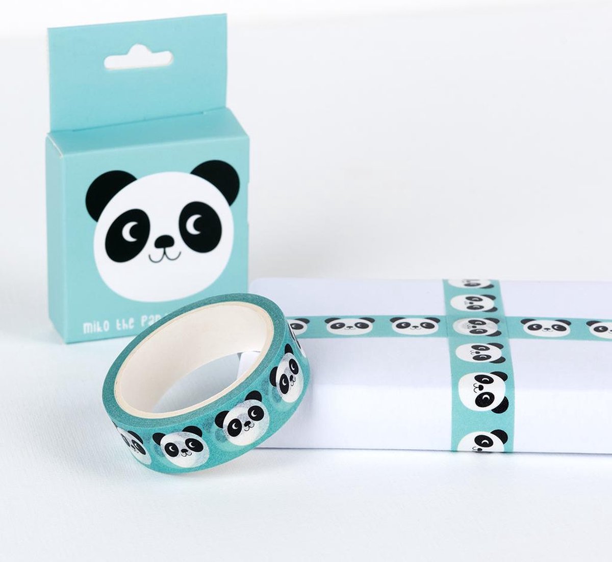 washi tape Miko the Panda decoratie masking papier tape 15 mm x 7 m