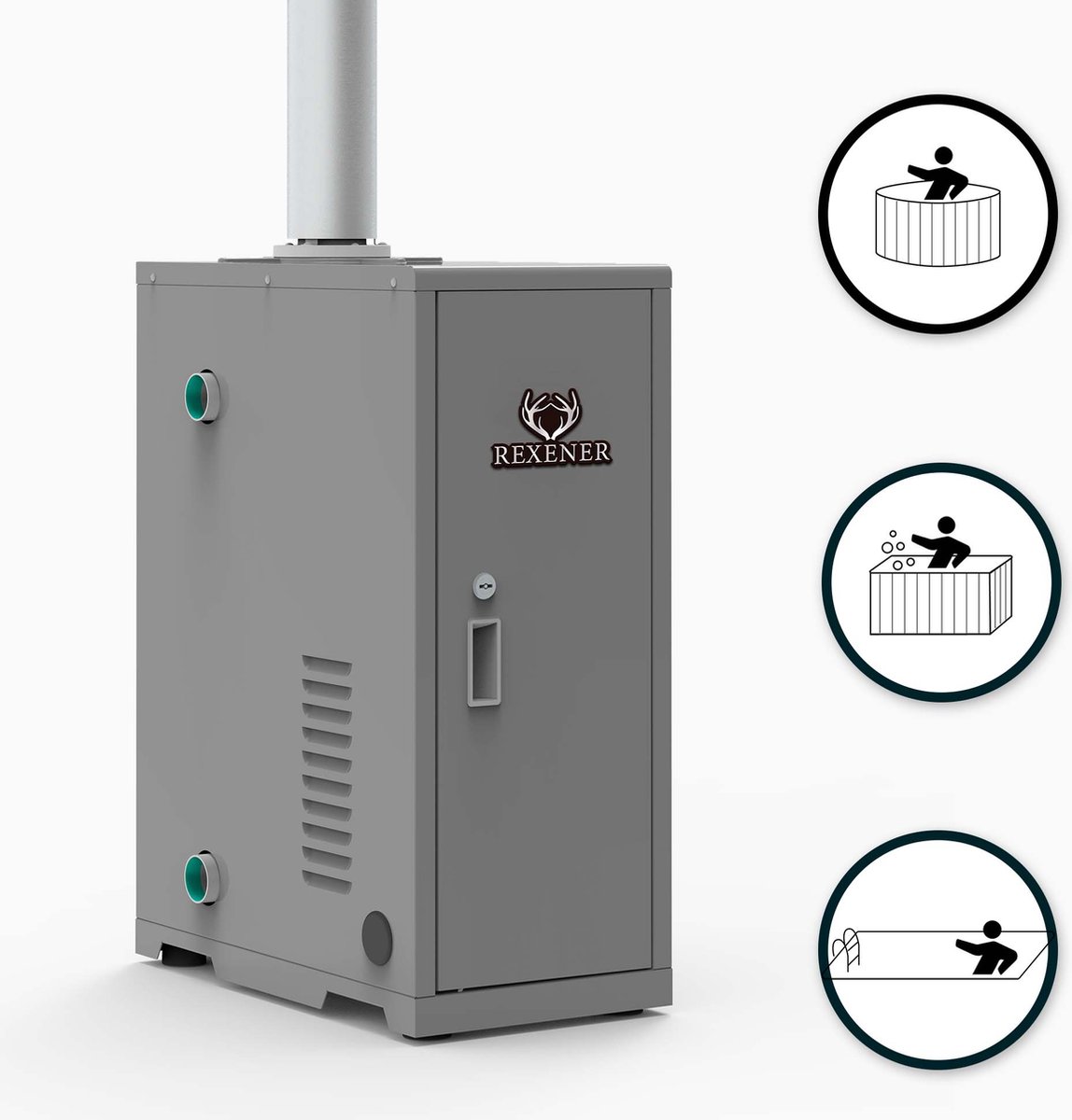 Rexener Bioheater basis voor hottub, spa of zwembad