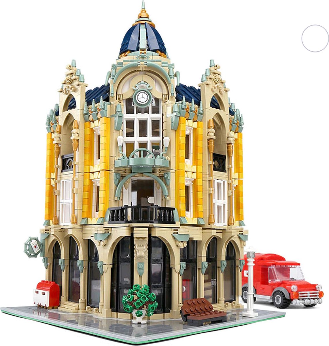 Rhydo® Postkantoor met Licht - Lego City Post Kantoor - 3 Verdiepingen - 4004 bouwstenen - Bouwset - Met Auto - Gedetailleerd