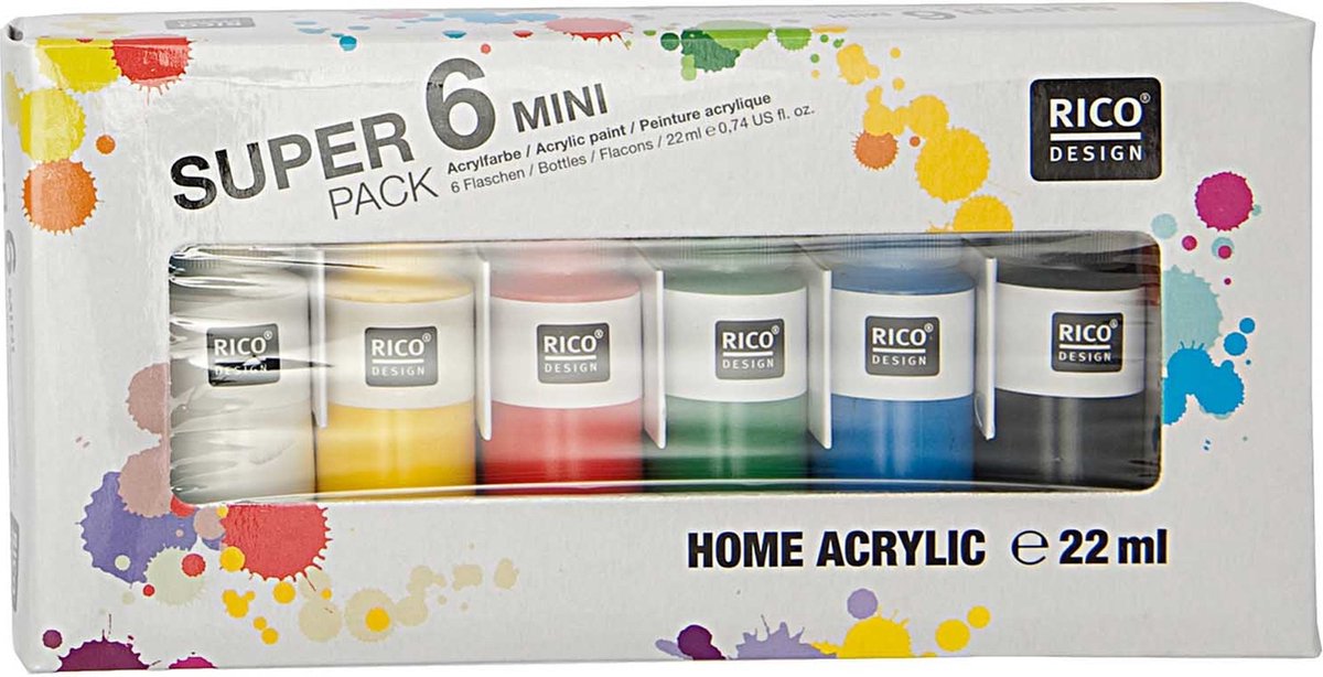 Acrylverf SUPER 6 PACK MINI HOME ACRYLIC