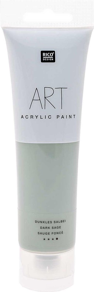 Rico Design ART Series - Salie - 100 ML - Eersteklas Acrylverf - Verf - Verf voor Kinderen en Volwassenen - Knutselen - Schilderen met Acrylverf - Hobby - DIY - Hobby en Creatief Volwassenen