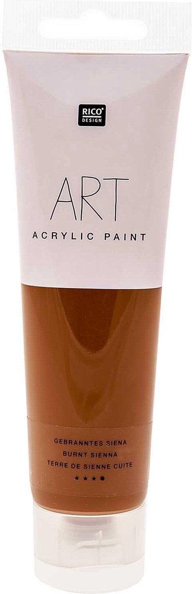 Rico Design ART Series - Sienna Naturel - 100 ML - Eersteklas Acrylverf - Verf - Verf voor Kinderen en Volwassenen - Knutselen - Schilderen met Acrylverf - Hobby - DIY - Hobby en Creatief Volwassenen