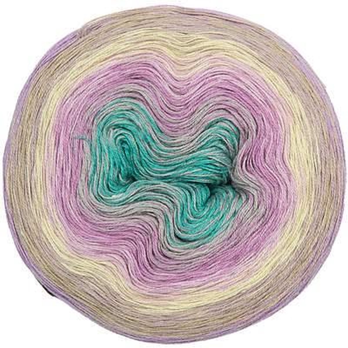 Rico Design Creative Cotton Dègradè Lucky 8 - lilac green (004) - verloopgaren acryl en katoen garen - 200 grams met 800 meter