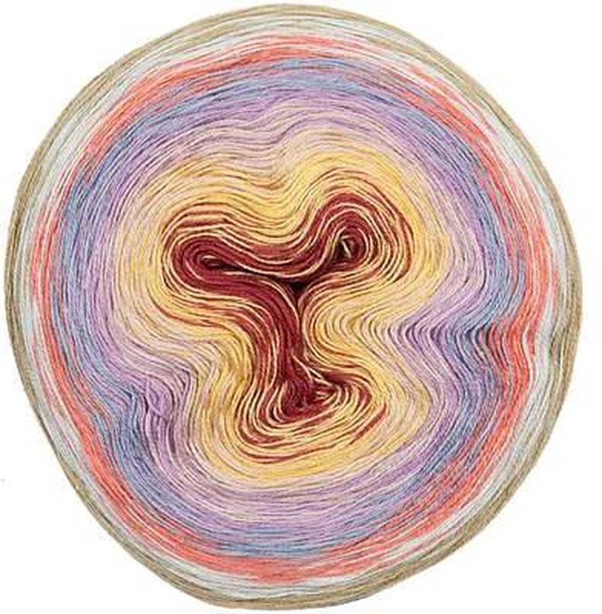 Rico Design Creative Cotton Dègradè Lucky 8 - red lilac (005) - verloopgaren acryl en katoen garen - 200 grams met 800 meter