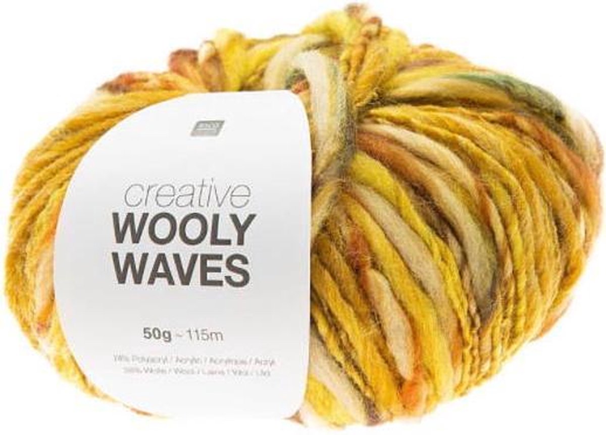 Rico Design Creative Wooly Waves 50 gram 003 Geel