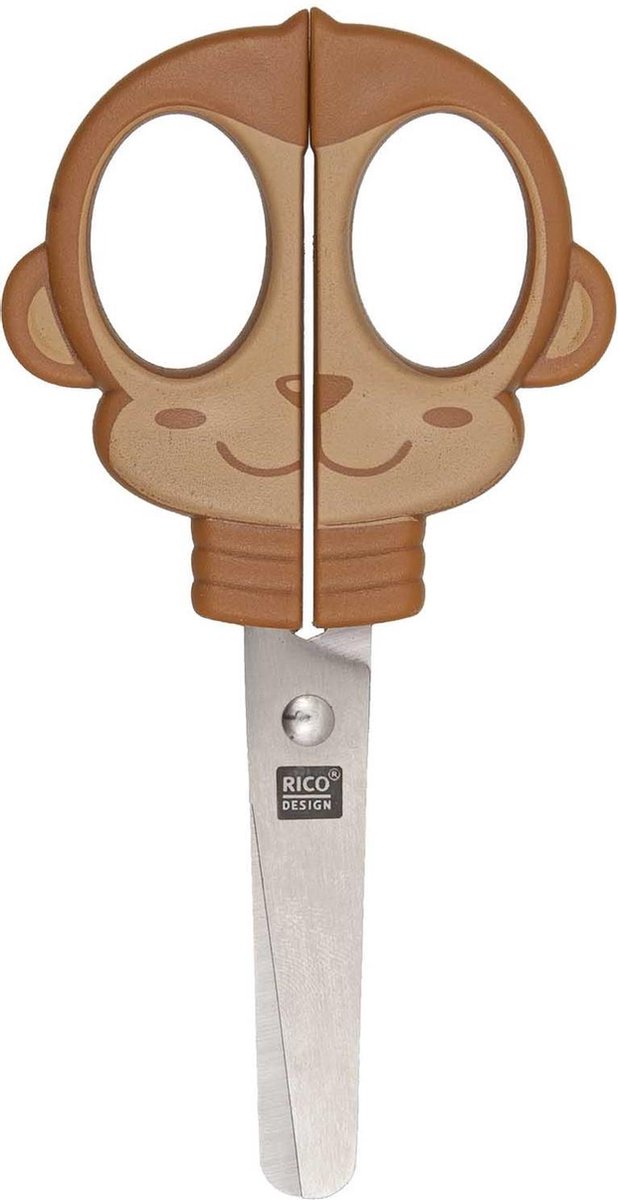 Rico Design Scissors - Kinderschaar - Aap - Schaar - Schaar Linkshandig & Rechtshandig - Kinderen - Schaar Kind - Schaartje - Papierschaar