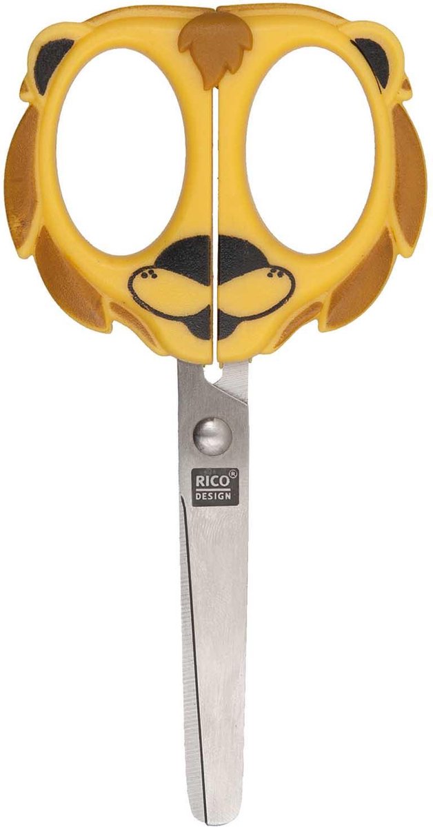 Rico Design Scissors - Kinderschaar - Leeuw - Schaar - Schaar Linkshandig & Rechtshandig - Kinderen - Schaar Kind - Schaartje - Papierschaar