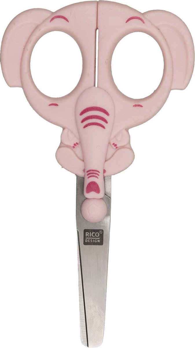 Rico Design Scissors - Kinderschaar - Olifant - Schaar - Schaar Linkshandig & Rechtshandig - Kinderen - Schaar Kind - Schaartje - Papierschaar