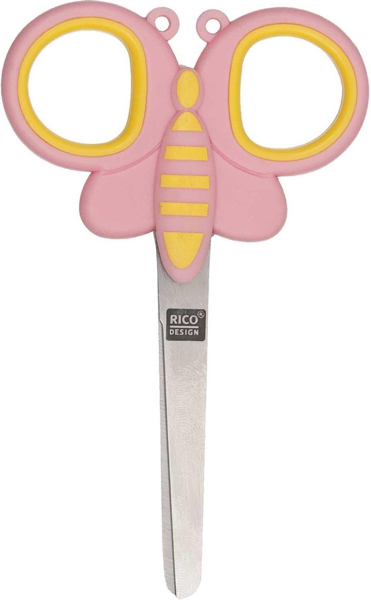 Rico Design Scissors - Kinderschaar - Vlinder - Schaar - Schaar Linkshandig & Rechtshandig - Kinderen - Schaar Kind - Schaartje - Papierschaar