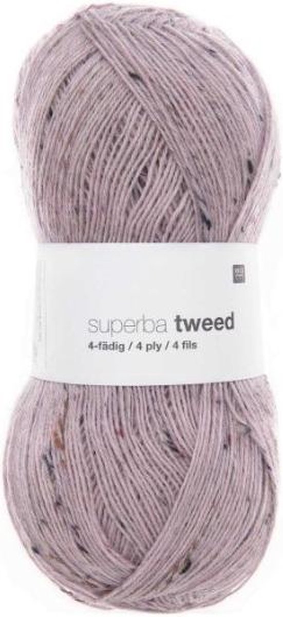 Rico Design Superbra Tweed 4 draads 100 gram nr 003 Lilac