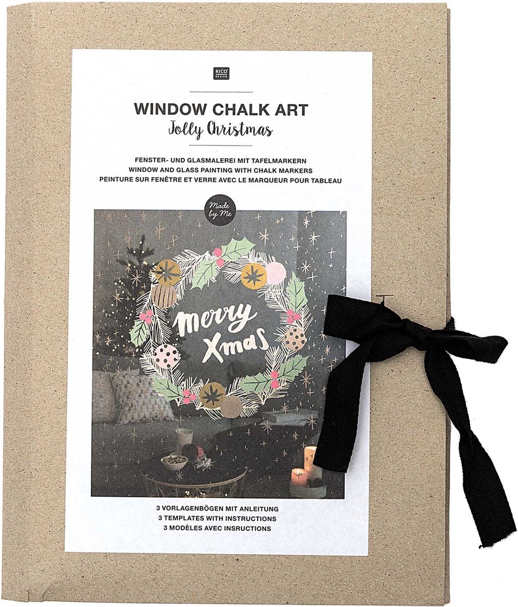 Window Chalk Art Templates 3-delig Jolly Christmas FSC Mix