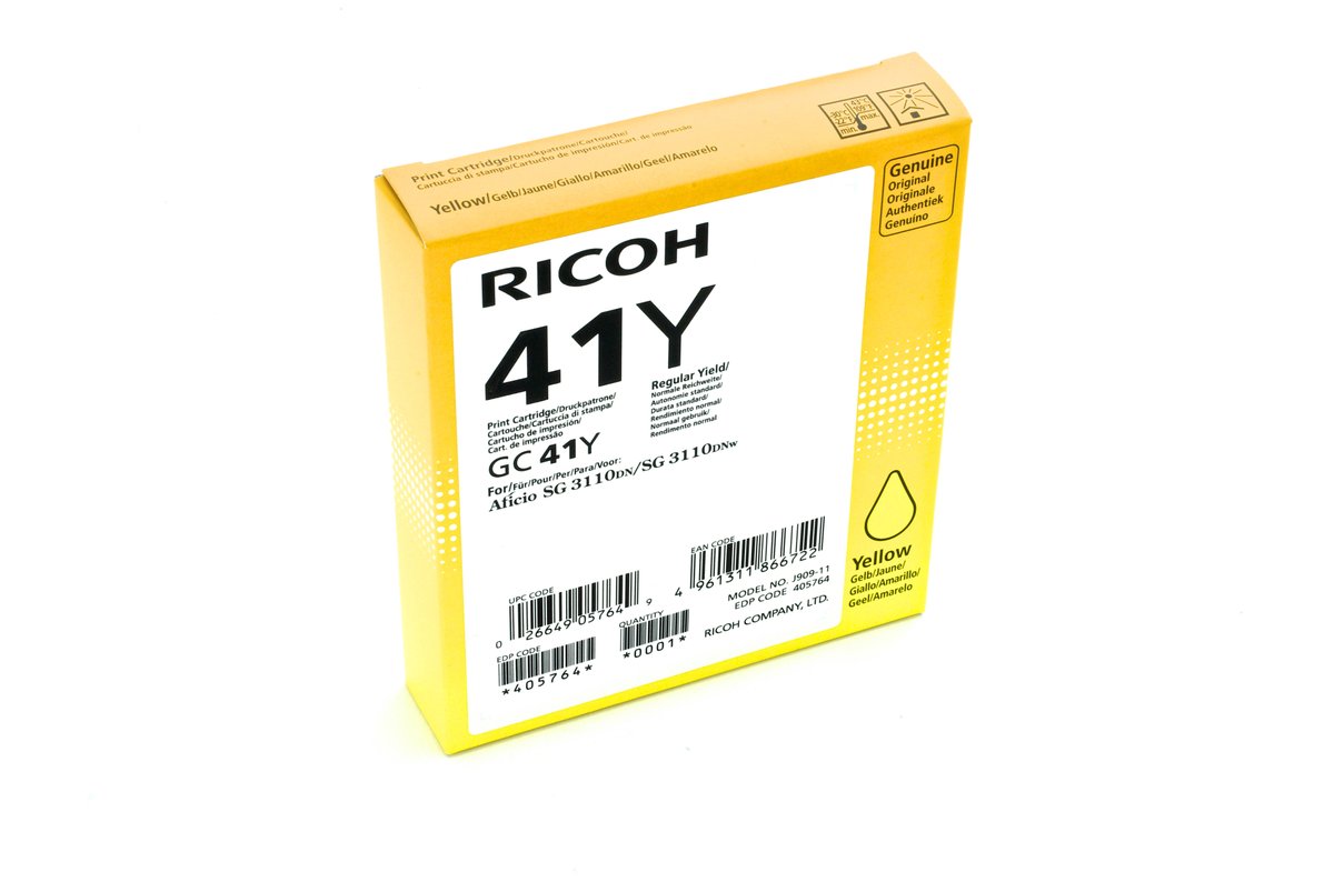 GC-41Y gel cartridge geel high capacity 2.200 paginas 1-pack