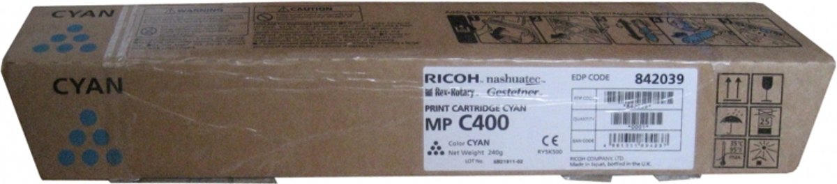 Ricoh MP C400 PRINT CARTRIDGE cyan