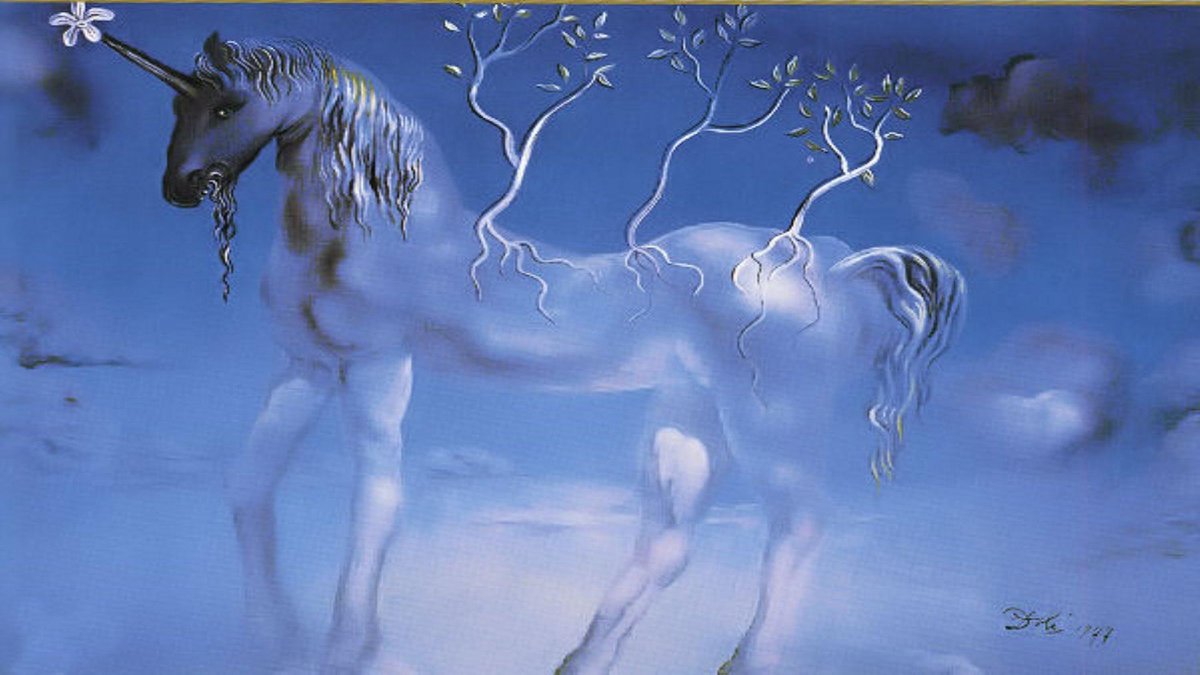 Salvador Dali - LUnicorne Allégre  -  Puzzel 2000 Stukjes Ricordi