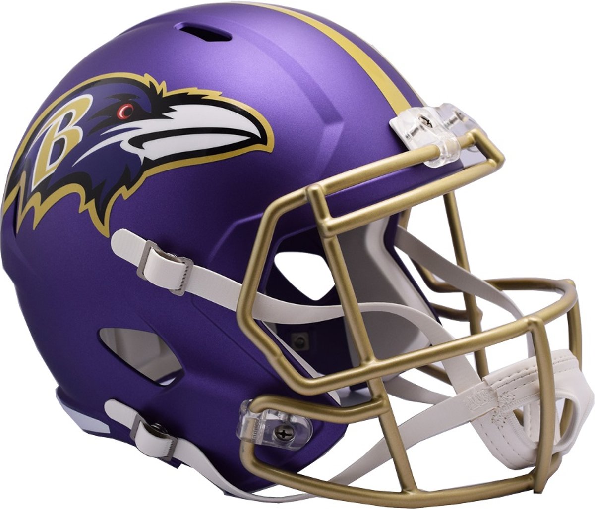 Riddell DeLuxe Replica Helmet BLAZE Ravens American Football Helm