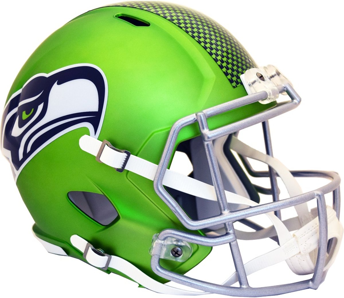 Riddell DeLuxe Replica Helmet BLAZE Seahawks American Football Helm