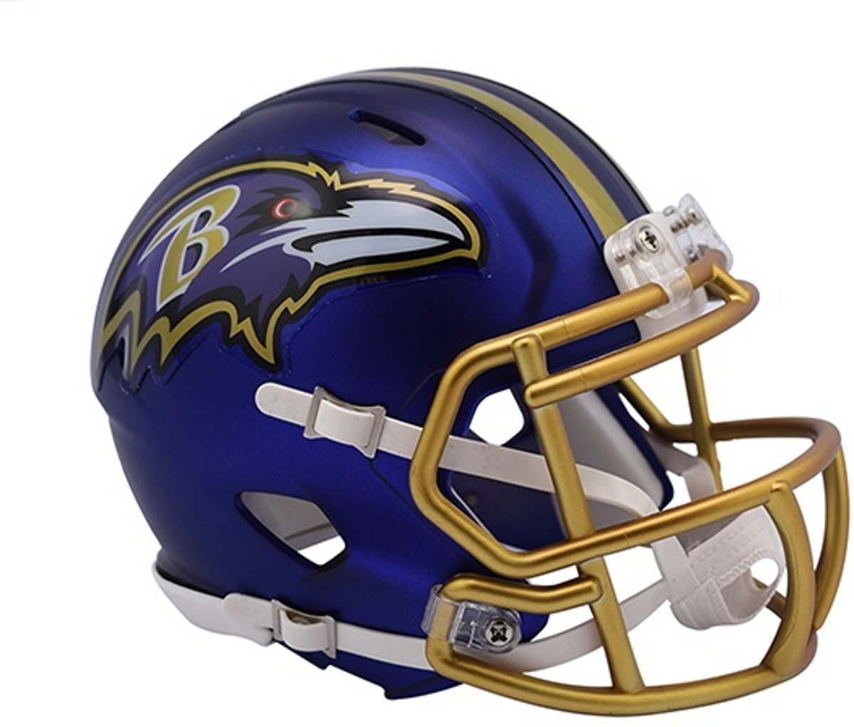 Riddell Speed Mini BLAZE Alt Ravens American Football Helm