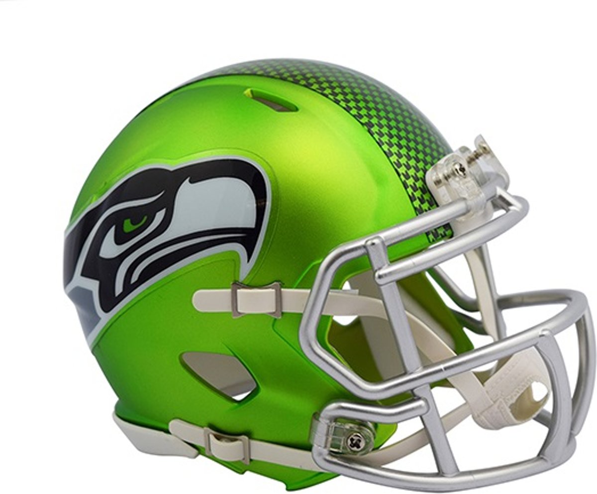 Riddell Speed Mini BLAZE Alt Seahawks American Football Helm