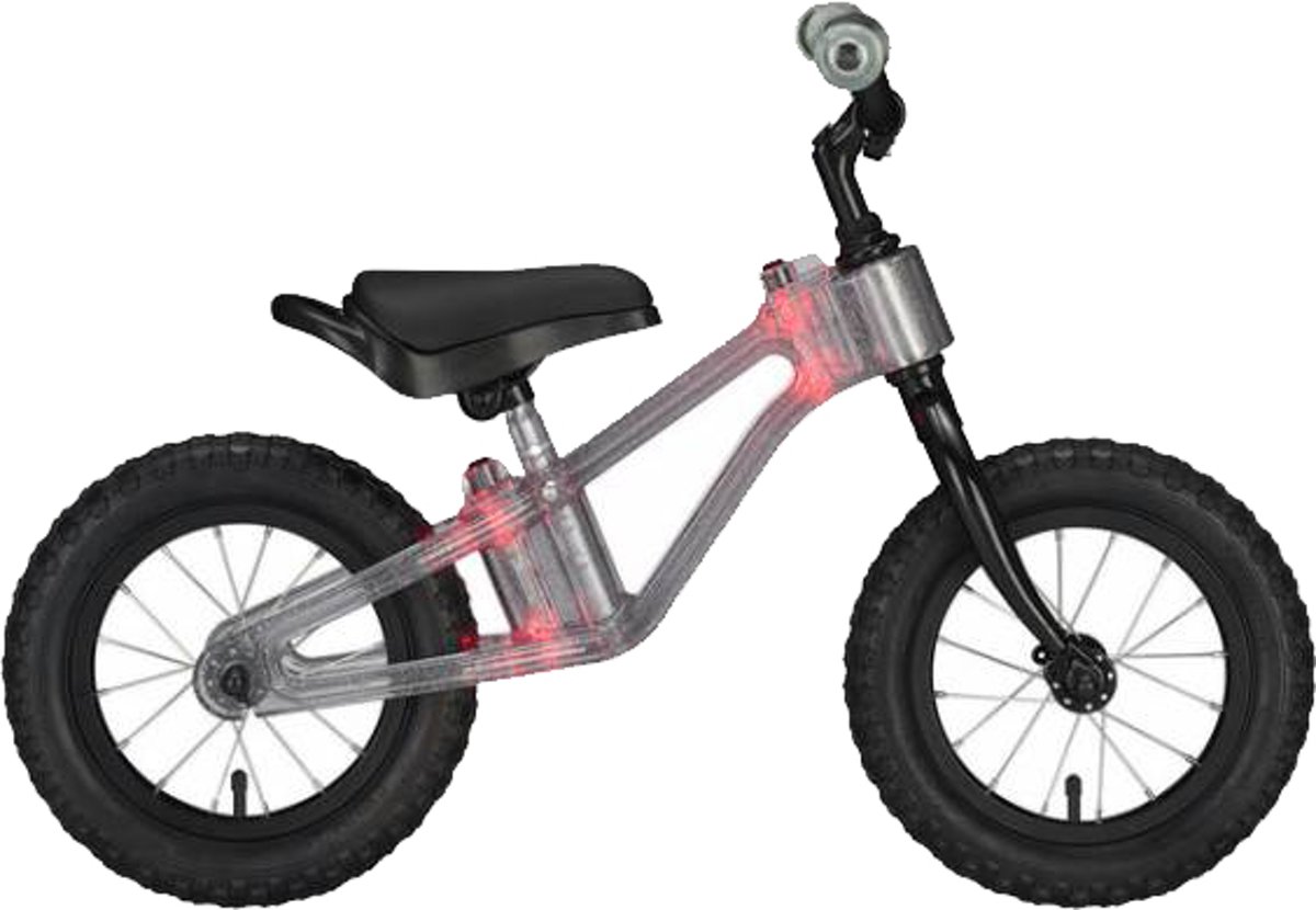 Ridephantom Loopfiets 12 Inch - Glitter Red Flash