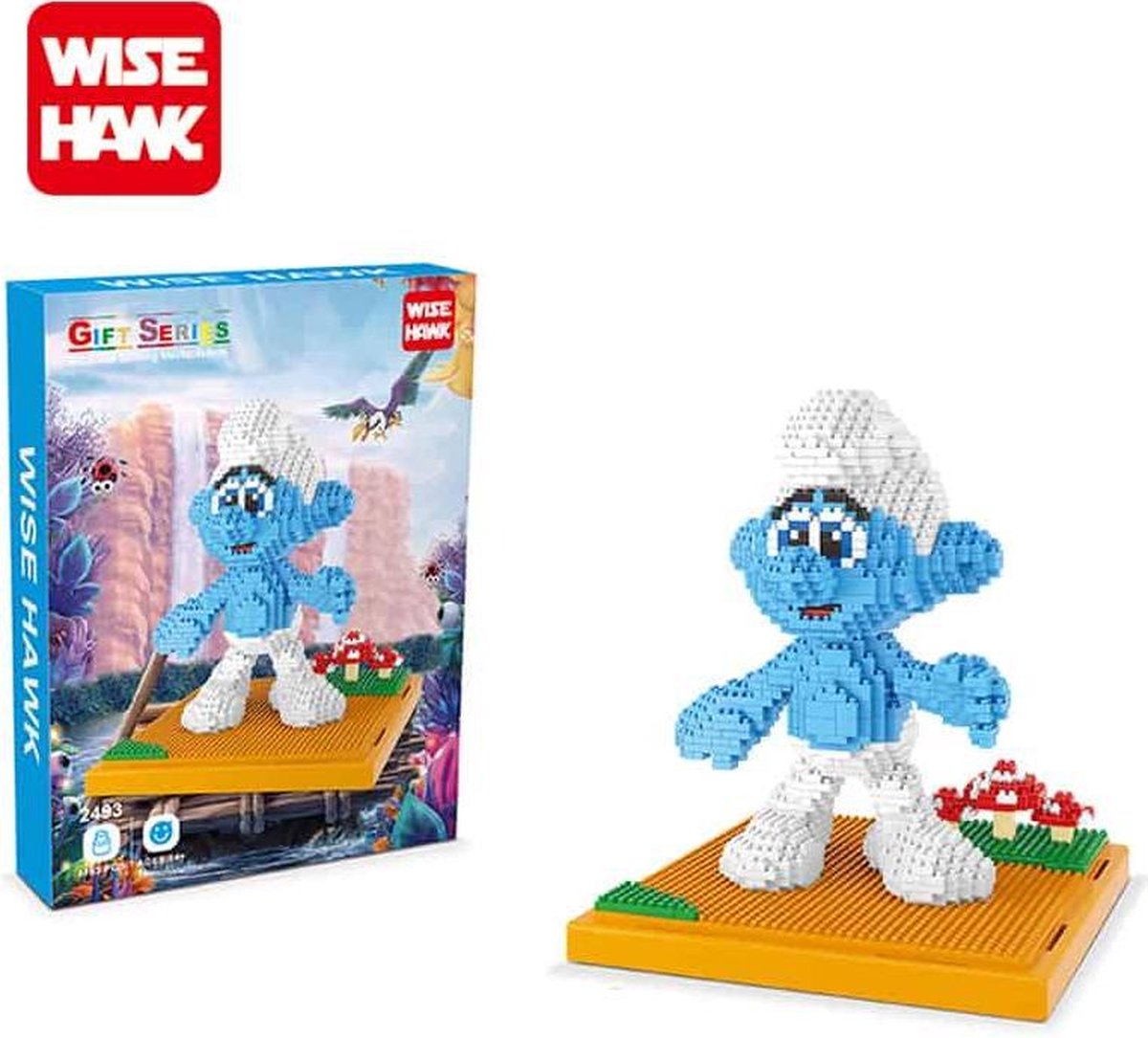 Nanoblocks Smurf (groot) - 1163 stenen - Rief & Co