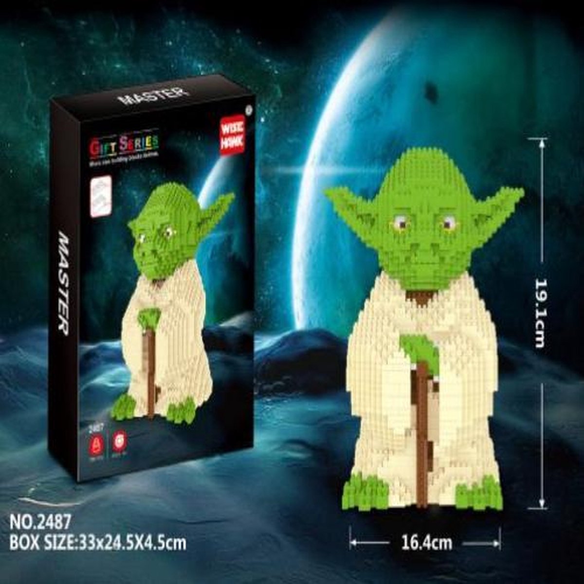 Nanoblocks Yoda (groot) - Star Wars - Rief & Co