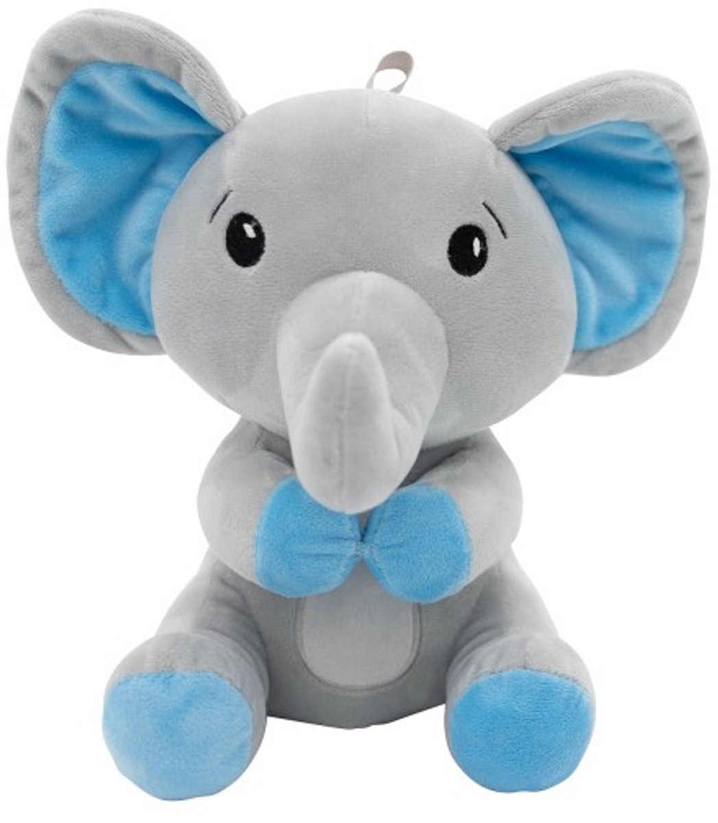  je 2-in-1 Pluche Knuffel Olifant Blauw (170gr-21cm)