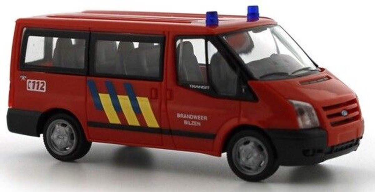 Rietze Ford Transit Brandweer Bilzen (B) schaal 1:87 brandweerwagen