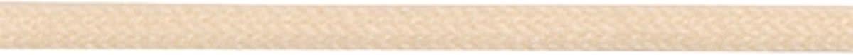 2.5 mm x 90 cm Creme - Dunne ronde schoenveter 25% polyamide