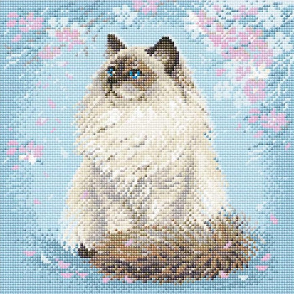 Diamond painting - Meow-zen - kat - 30x30 - full - vierkant