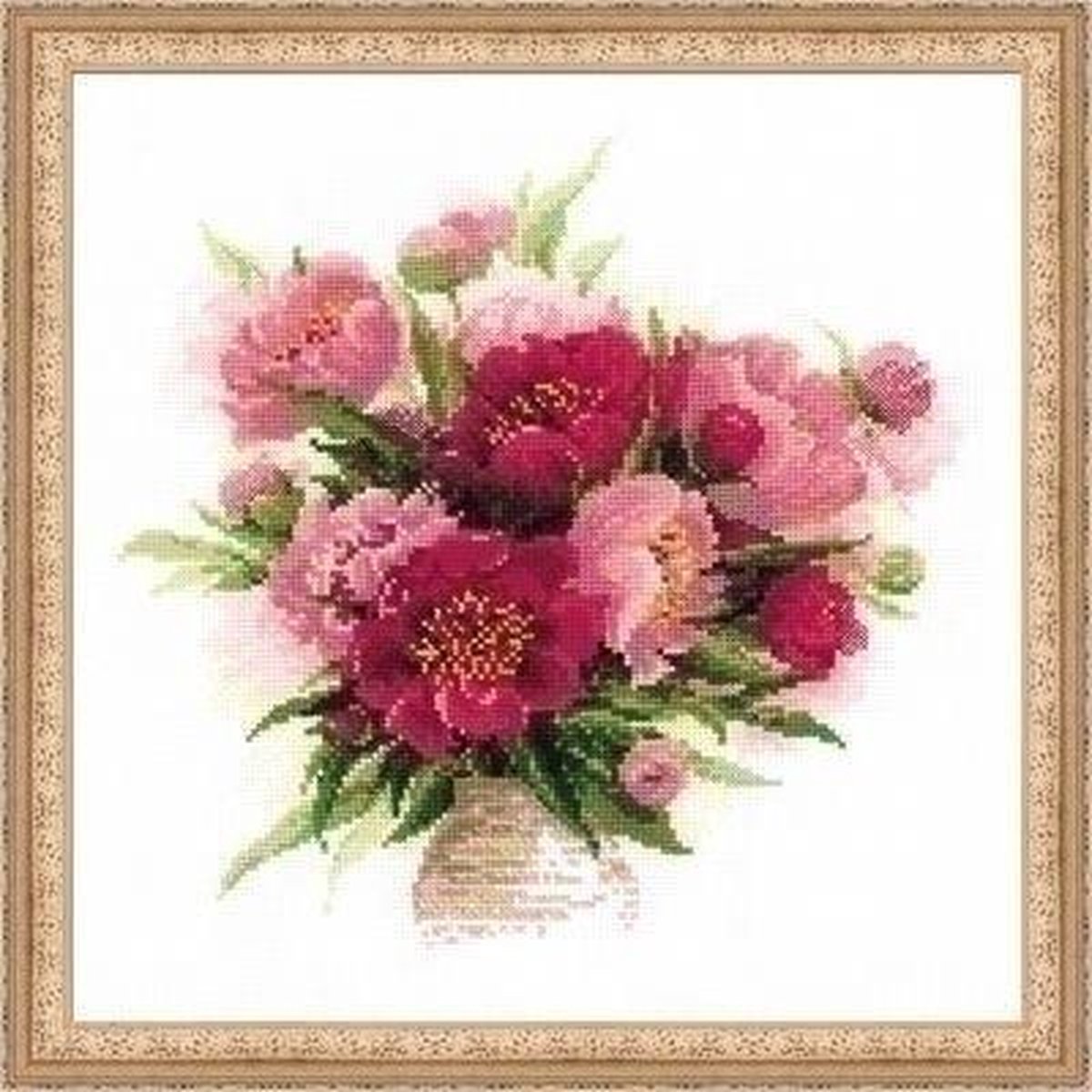 Riolis borduurpakket Peonies in a Vase 1259