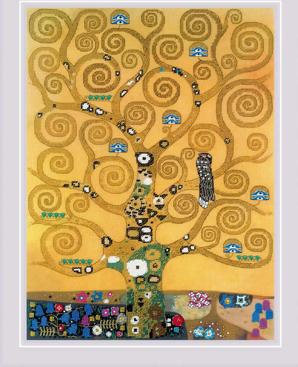 The Tree of Live after G. Klimts Painting Aida Riolis Borduurpakket 0094PT