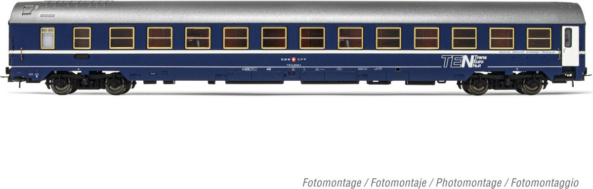 Rivarossi - Sbb Sleeping Coach Mu 64 Wmd Skirts Alu. Roof Iv (6/22) *riv-hr4334 - modelbouwsets, hobbybouwspeelgoed voor kinderen, modelverf en accessoires