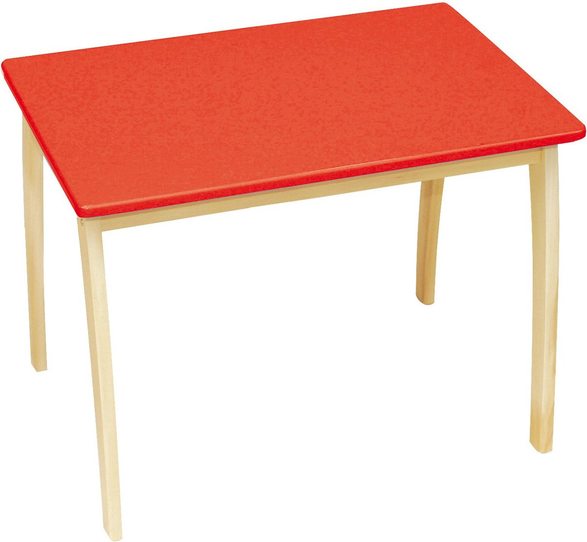 Roba Kindertafel Junior 56 X 76 X 52 Cm Hout Naturel/oranje