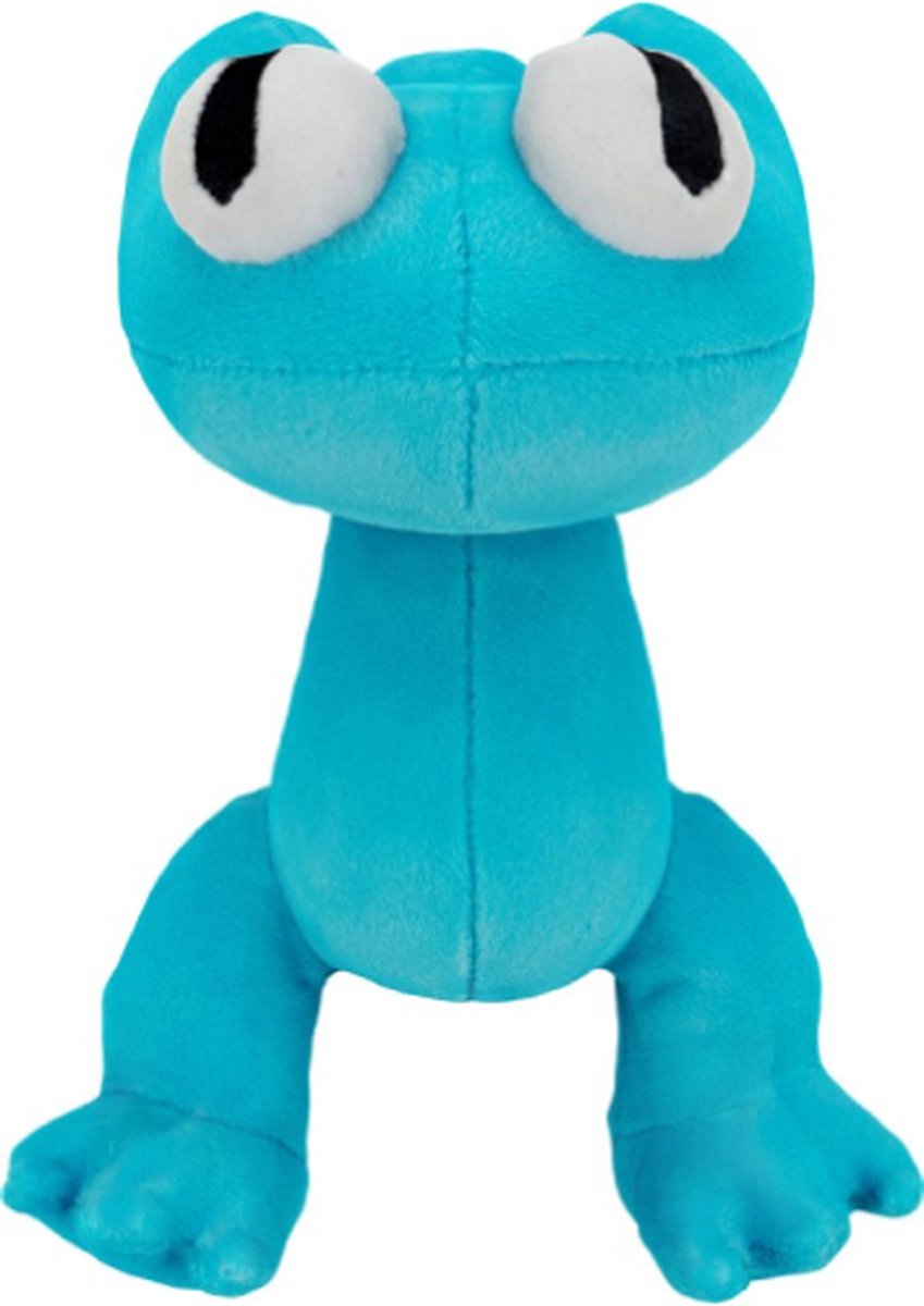 Cyaan - Rainbow Friends Roblox Pluche Knuffel 20 cm - Roblox, Garten of Banban, Doors, Rainbow Friends - Speelgoed Knuffels voor Kinderen Jongens Meisjes - Roblox Gift Card Cadeau - Blue Green Yellow Orange Cyan