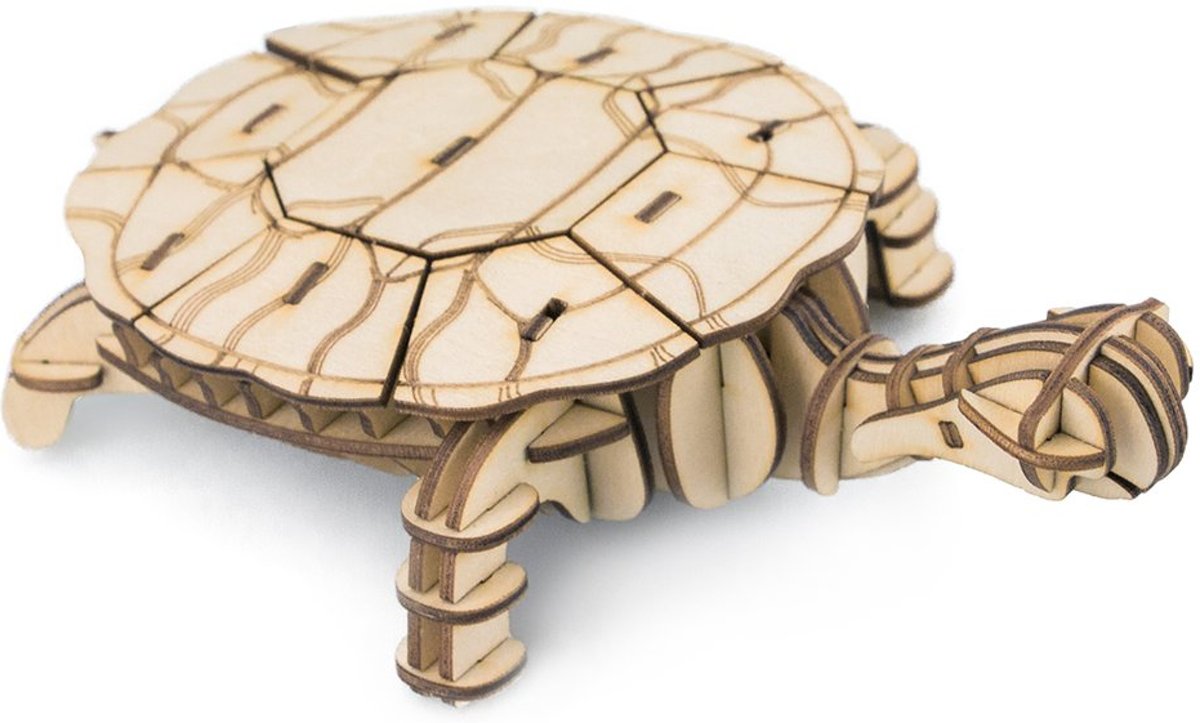 Modern 3D Wooden Puzzel Schilpad